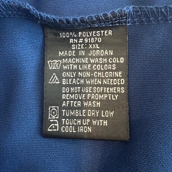 Men's Blue Pebble Beach Performance Full zip jacket, Size XXL - Picture 6 of 6